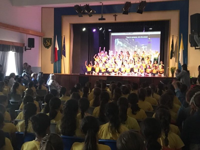 The President's Wife at St Joan Antide Primary School Gudja St